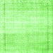 Serging Thickness of Abstract Green Contemporary Rug, con1367grn