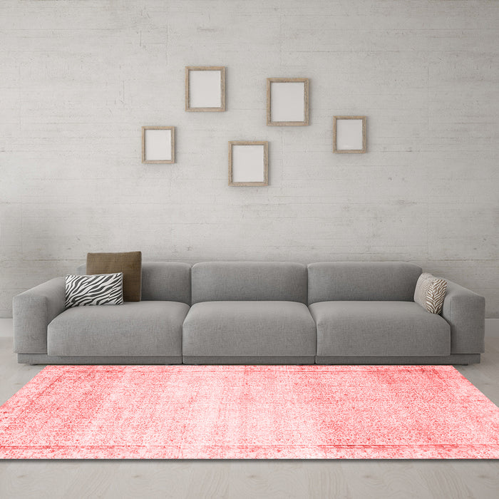 Contemporary Red Washable Rugs