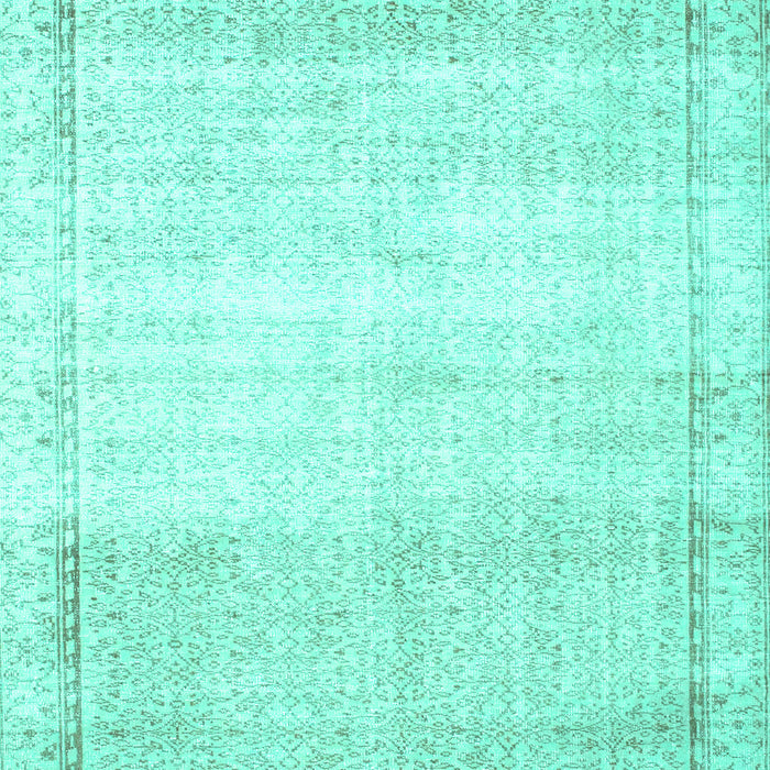 Machine Washable Abstract Turquoise Contemporary Area Rugs, wshcon1367turq