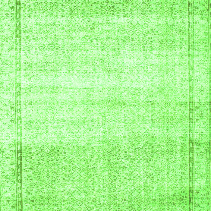 Serging Thickness of Machine Washable Abstract Green Contemporary Area Rugs, wshcon1367grn