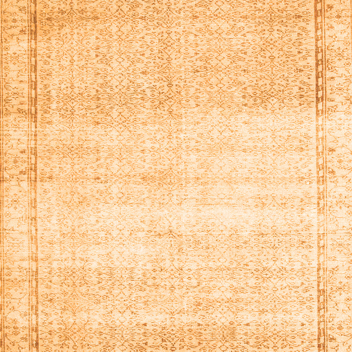 Abstract Orange Contemporary Rug, con1367org