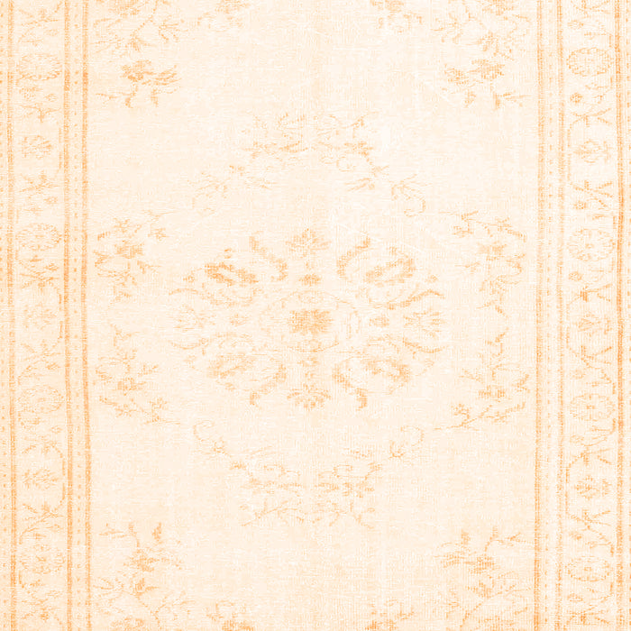 Abstract Orange Contemporary Rug, con1368org