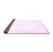 Sideview of Abstract Purple Contemporary Rug, con1368pur