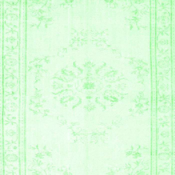 Machine Washable Abstract Emerald Green Contemporary Area Rugs, wshcon1368emgrn