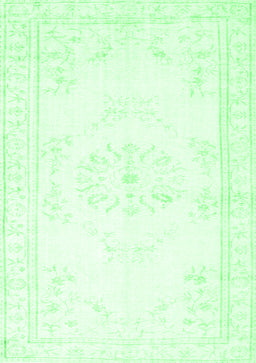 Abstract Emerald Green Contemporary Rug, con1368emgrn
