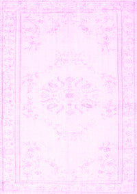 Abstract Pink Contemporary Rug, con1368pnk