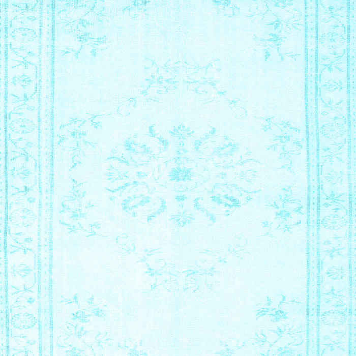 Abstract Light Blue Contemporary Rug, con1368lblu