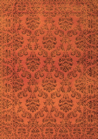 Abstract Orange Contemporary Rug, con1369org