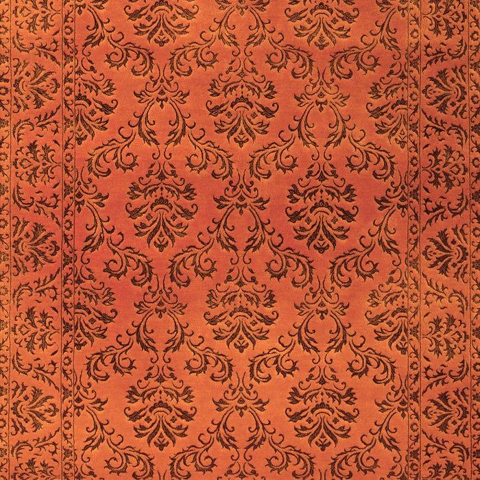 Abstract Orange Contemporary Rug, con1369org