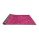 Sideview of Abstract Pink Contemporary Rug, con1369pnk