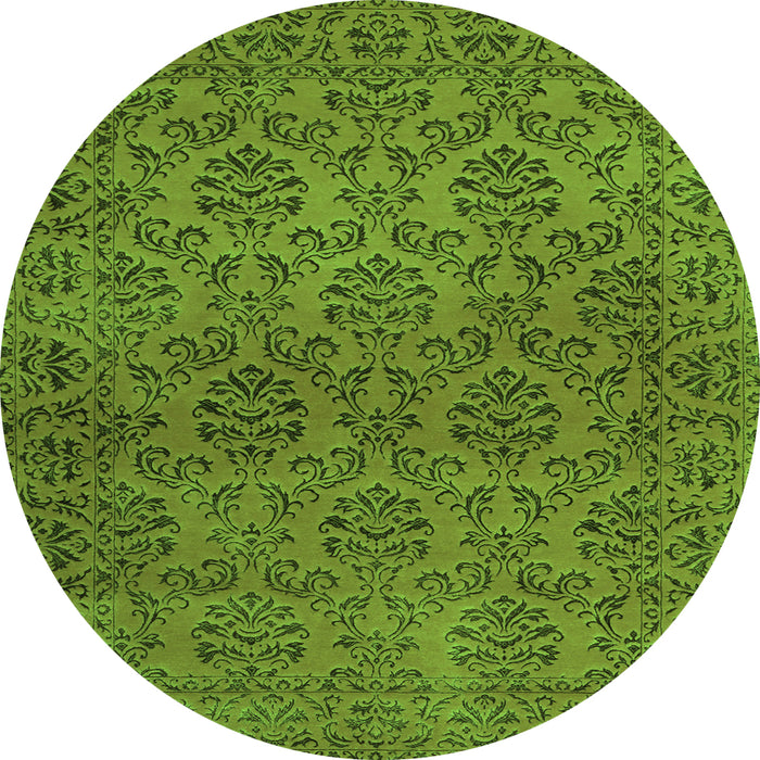 Machine Washable Abstract Green Contemporary Area Rugs, wshcon1369grn