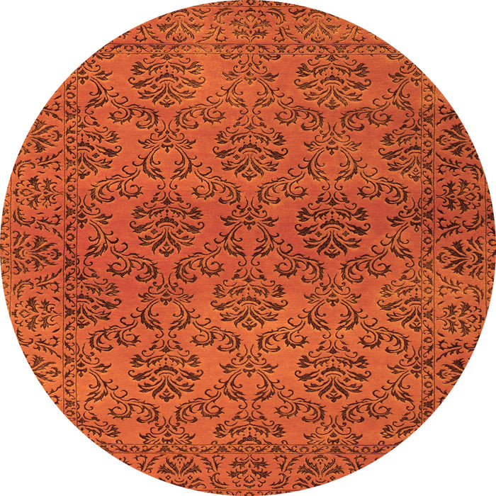 Machine Washable Abstract Orange Contemporary Area Rugs, wshcon1369org