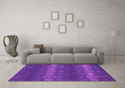 Machine Washable Persian Pink Bohemian Rug in a Living Room, wshcon136pnk
