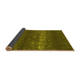 Sideview of Persian Yellow Bohemian Rug, con136yw