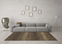 Machine Washable Persian Brown Bohemian Rug in a Living Room,, wshcon136brn