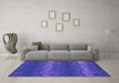 Machine Washable Persian Purple Bohemian Area Rugs in a Living Room, wshcon136pur