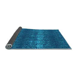 Sideview of Persian Light Blue Bohemian Rug, con136lblu
