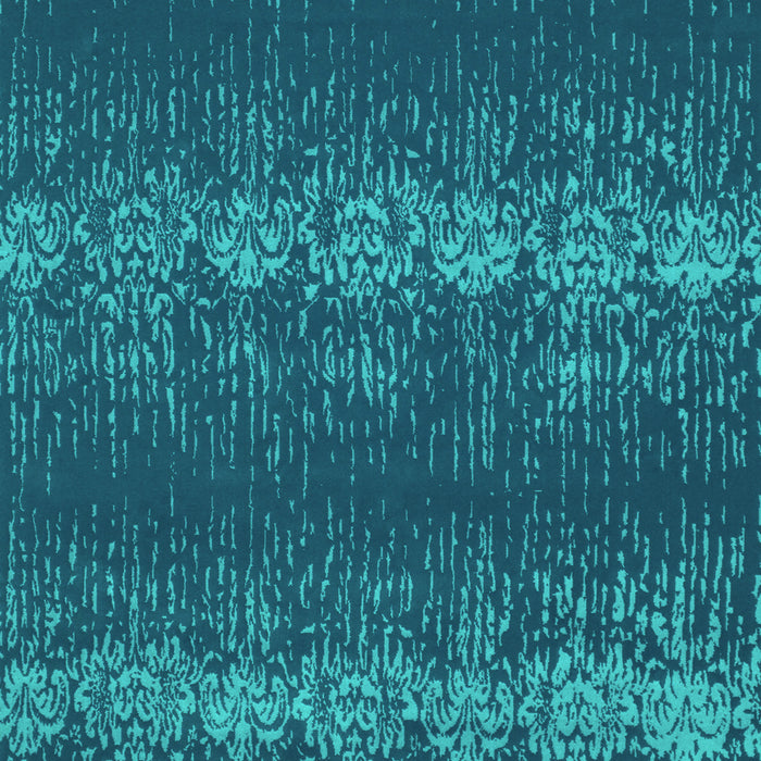 Machine Washable Persian Turquoise Bohemian Area Rugs, wshcon136turq