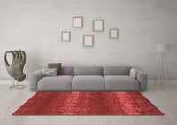 Machine Washable Persian Red Bohemian Rug, wshcon136red