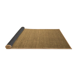 Sideview of Abstract Brown Contemporary Rug, con1371brn
