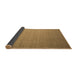 Sideview of Abstract Brown Contemporary Rug, con1371brn