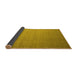 Sideview of Abstract Yellow Contemporary Rug, con1371yw