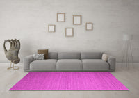 Machine Washable Abstract Pink Contemporary Rug, wshcon1371pnk