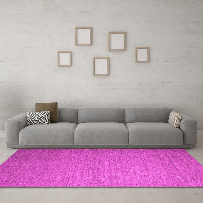 Machine Washable Abstract Pink Contemporary Rug in a Living Room, wshcon1371pnk