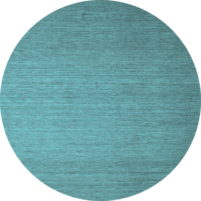 Round Abstract Light Blue Contemporary Rug, con1371lblu