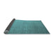 Sideview of Abstract Light Blue Contemporary Rug, con1371lblu