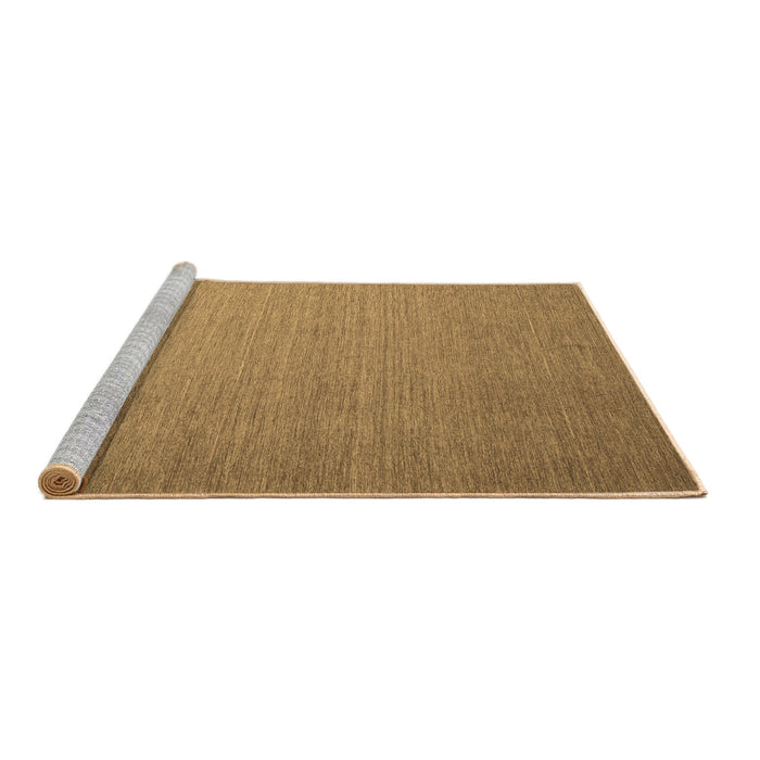 Sideview of Machine Washable Abstract Brown Contemporary Rug, wshcon1371brn