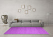 Machine Washable Abstract Purple Contemporary Area Rugs in a Living Room, wshcon1371pur