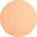 Square Abstract Orange Contemporary Rug, con1372org