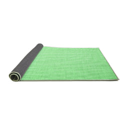 Sideview of Abstract Emerald Green Contemporary Rug, con1372emgrn