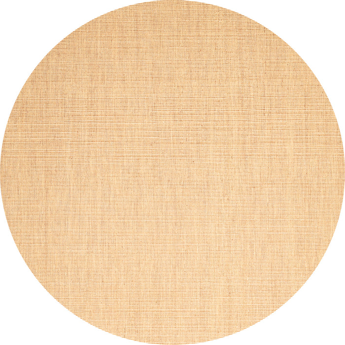 Round Abstract Brown Contemporary Rug, con1372brn