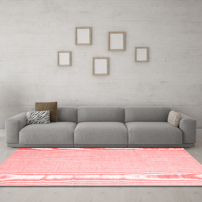 Contemporary Red Washable Rugs