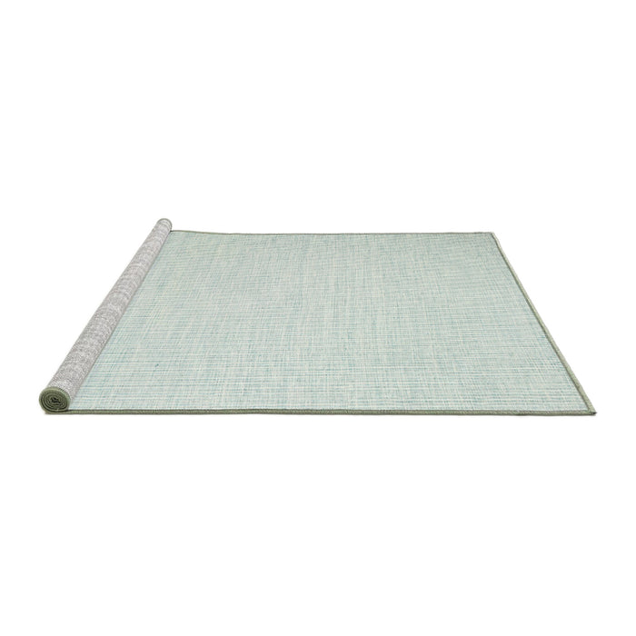 Serging Thickness of Machine Washable Contemporary Light Rose Green Rug, wshcon1373