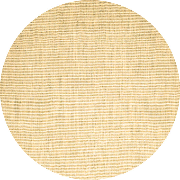 Round Abstract Brown Contemporary Rug, con1373brn