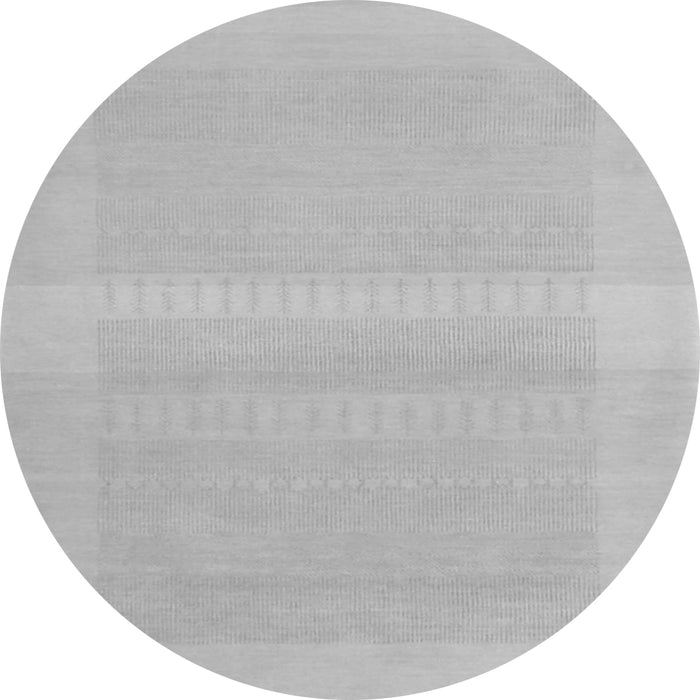 Square Abstract Gray Contemporary Rug, con1374gry