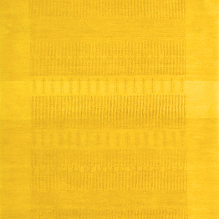 Machine Washable Abstract Yellow Contemporary Rug, wshcon1374yw
