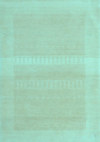 Abstract Light Blue Contemporary Rug, con1374lblu