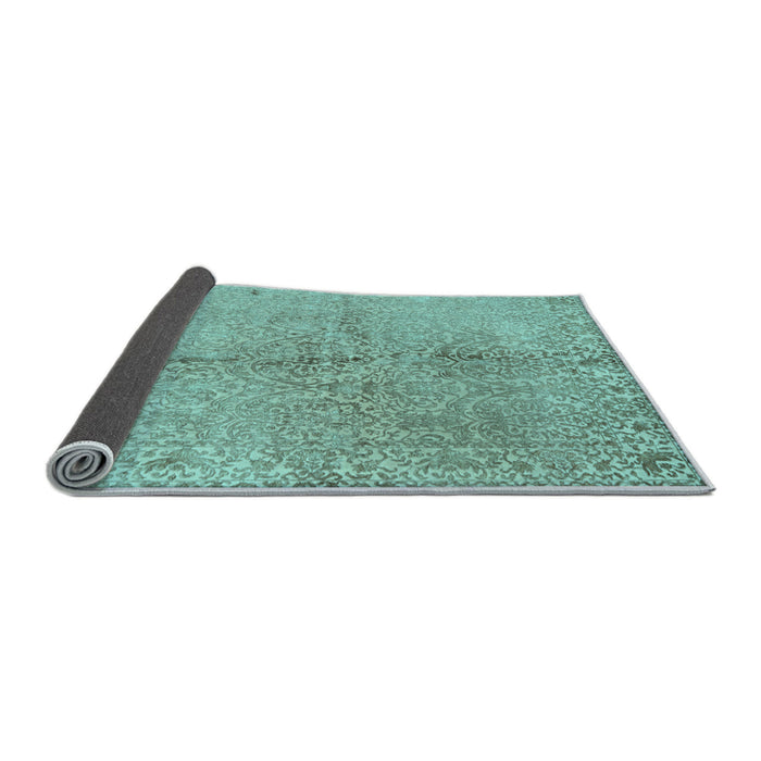 Sideview of Abstract Light Blue Contemporary Rug, con1375lblu