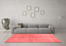 Contemporary Red Washable Rugs
