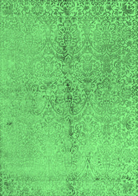 Abstract Emerald Green Contemporary Rug, con1375emgrn