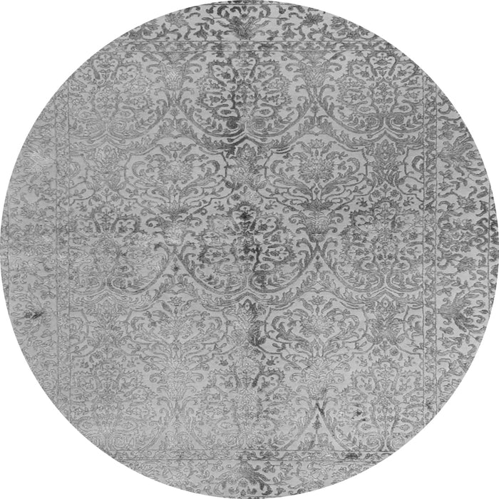 Machine Washable Abstract Gray Contemporary Rug, wshcon1375gry