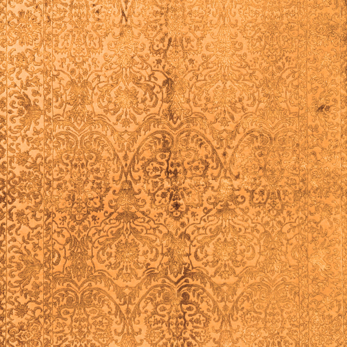 Abstract Orange Contemporary Rug, con1375org