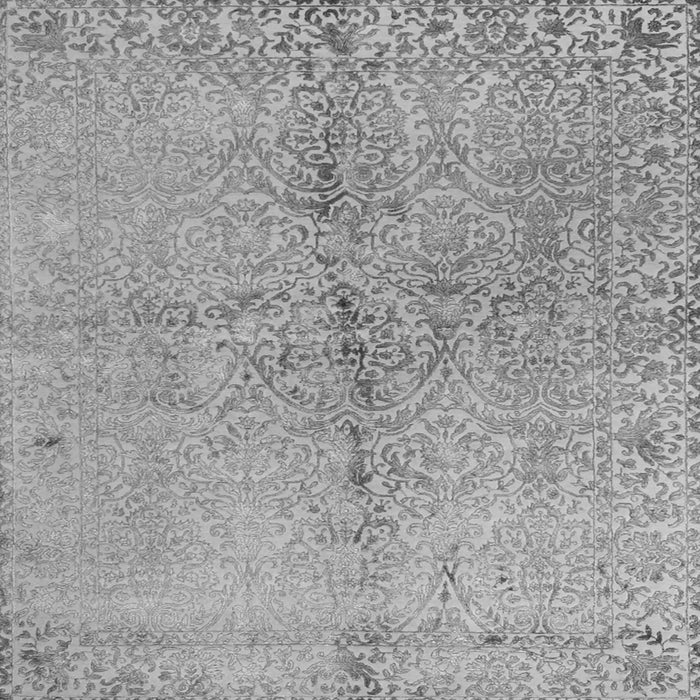 Serging Thickness of Abstract Gray Contemporary Rug, con1375gry