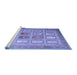 Sideview of Machine Washable Abstract Blue Contemporary Rug, wshcon1376blu