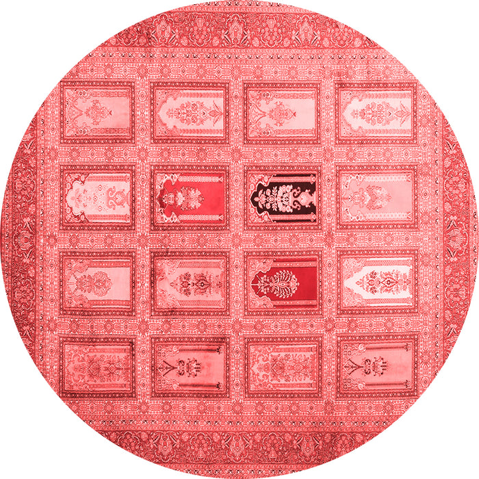 Abstract Red Contemporary Rug, con1376red