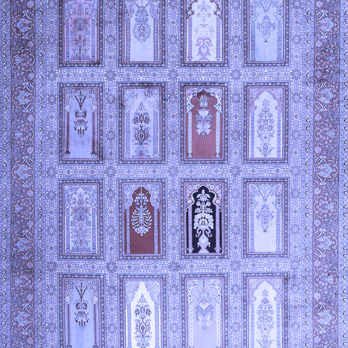 Abstract Blue Contemporary Rug, con1376blu